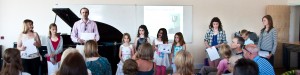 Presentation of certificates and piano points